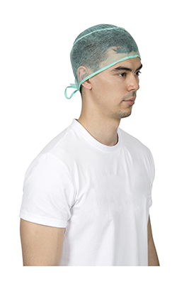 Casquette de chirurgien avec des liens fixes N62B02-1