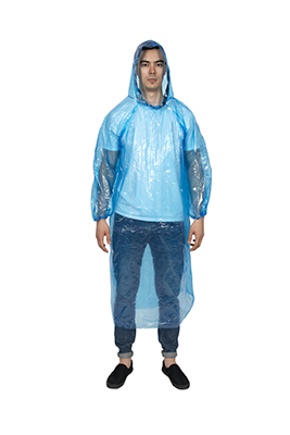 Disposable Rain Coat, with hood N63C01-2