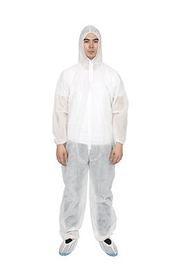 Waterproof Disposable PP+PE Coated Polypropylene Coveralls