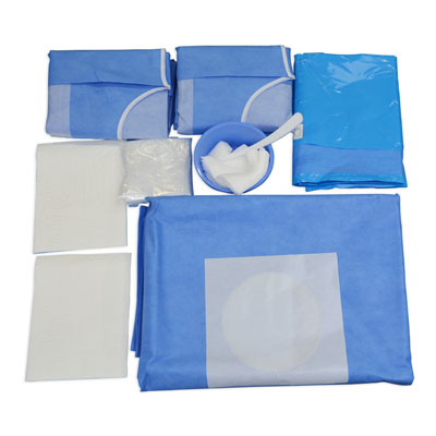 Angiography Surgical Pack with Drape, Pack of 6