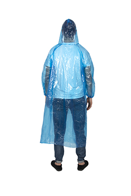 Disposable Rain Coat, with hood N63C01-2