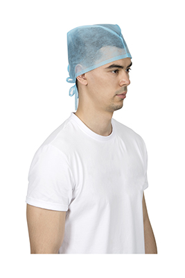 Disposable Surgeon Cap with fixed ties N62B01